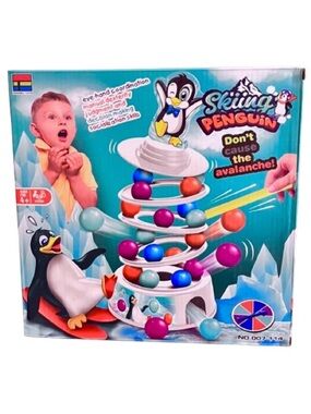 🆕-Penguin Ski Ball Parent-Child Multiplayer Interactive Game. New in Box